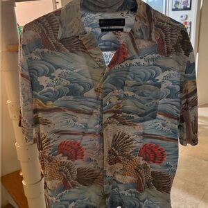 ALLSAINTS Corsican Relaxed Fit Boxy Shirt